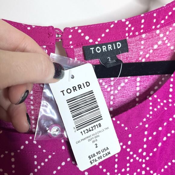 Torrid Pink High Low Dress - Picture 6 of 6